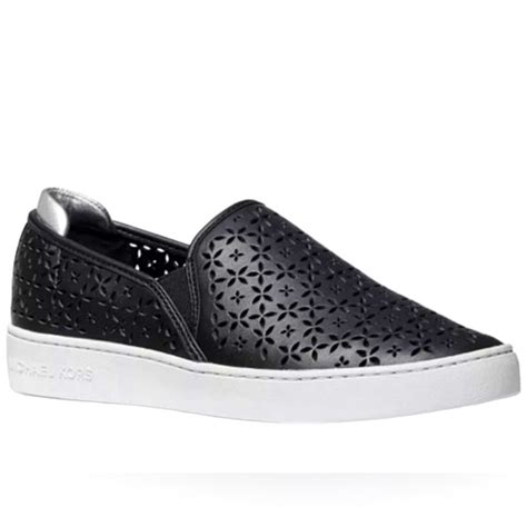 michael kors slip on black shoes|Michael Kors ophelia slip on.